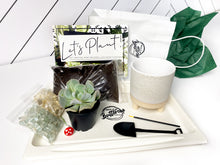 Load image into Gallery viewer, &#39;Grow With The Flow&#39; Pot- Succulent Party Package
