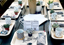Load image into Gallery viewer, Succulent Party Package-Black &amp; White Design Containers (starts at 5 guests)

